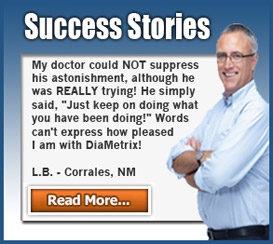 DiaMetrix Success Stories for Blood Sugar Support